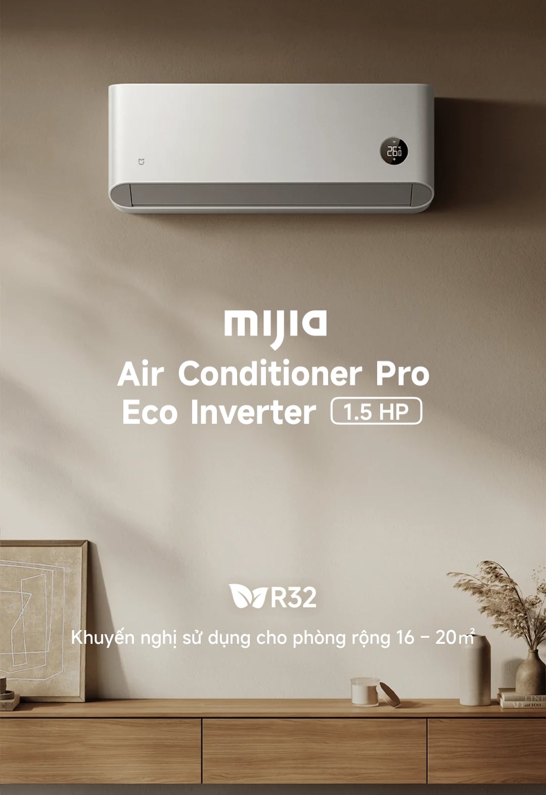 Ảnh minh họa Điều hòa một chiều Mijia Air Conditioner Pro Eco Inverter 1.5 HP (12.000 BTU) – Hàng chính hãng 1
