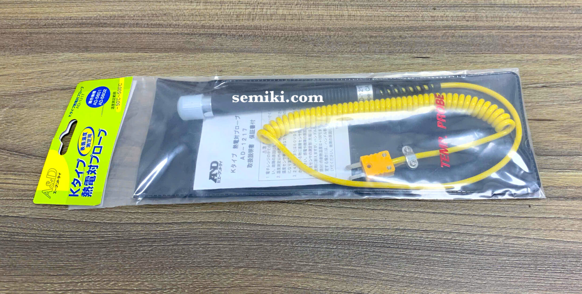 Ảnh minh họa A&D AD-1217 Thermocouple Sensor đầu dò nhiệt độ type K (-50 ~ +500℃) 1