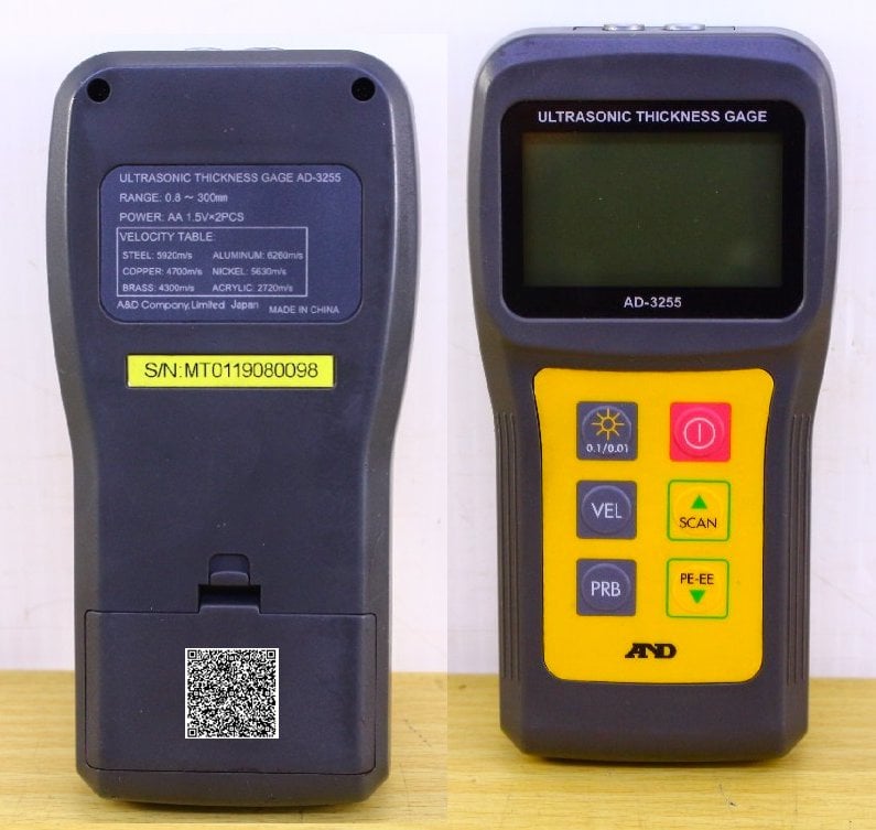Ảnh minh họa A&D AD-3255 máy đo độ dày vật liệu bằng sóng siêu âm (0.8~200.0mm) 2