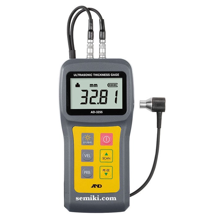 A&D AD-3255 máy đo độ dày vật liệu bằng sóng siêu âm (0.8~200.0mm)