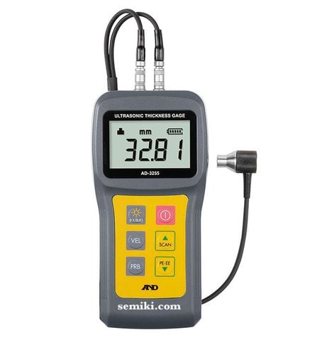 A&D AD-3255 máy đo độ dày vật liệu bằng sóng siêu âm (0.8~200.0mm)