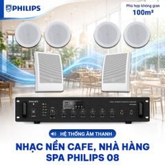  Hệ thống âm thanh nhạc nền cafe nhà hàng spa Philips 08 (70-05) 