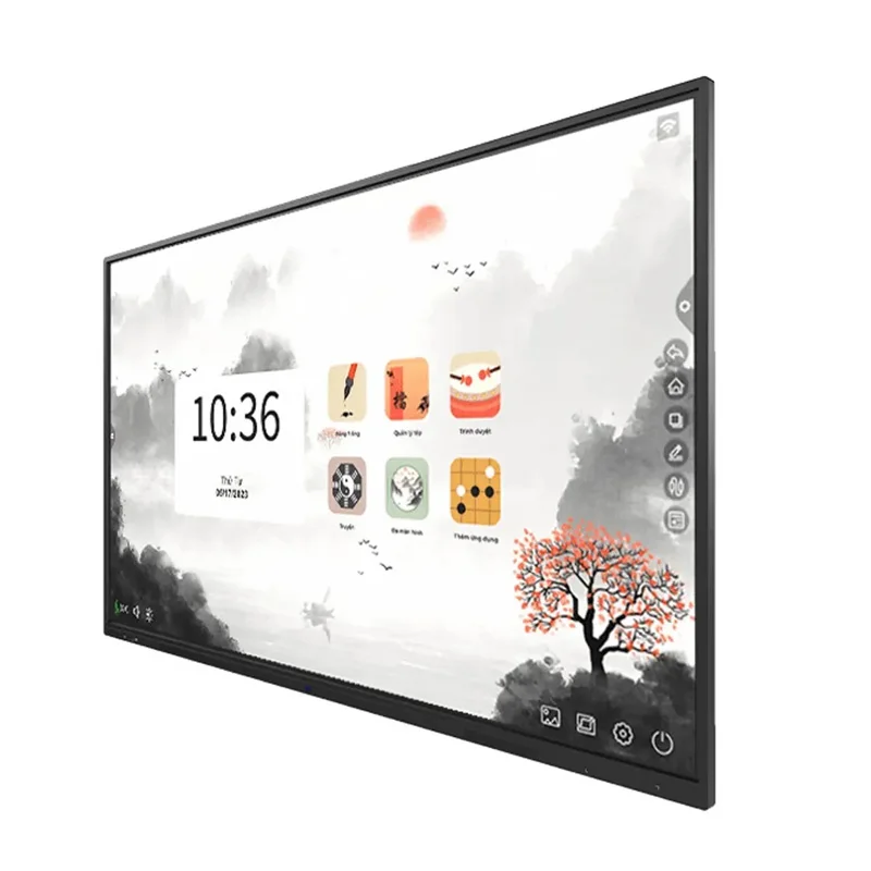 Ảnh minh họa Màn hình tương tác Tomko TK-TT86, 86 inch, 4K Ultra HD (3840×2160), 30.000 giờ, Android 14, Bluetooth 5.4, WiFi, HDMI, USB, LAN 2
