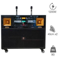  Loa Prosing J97 Pro, Công Suất 1200W, 2 Bass 40 cm, Có 2 Tay Micro 