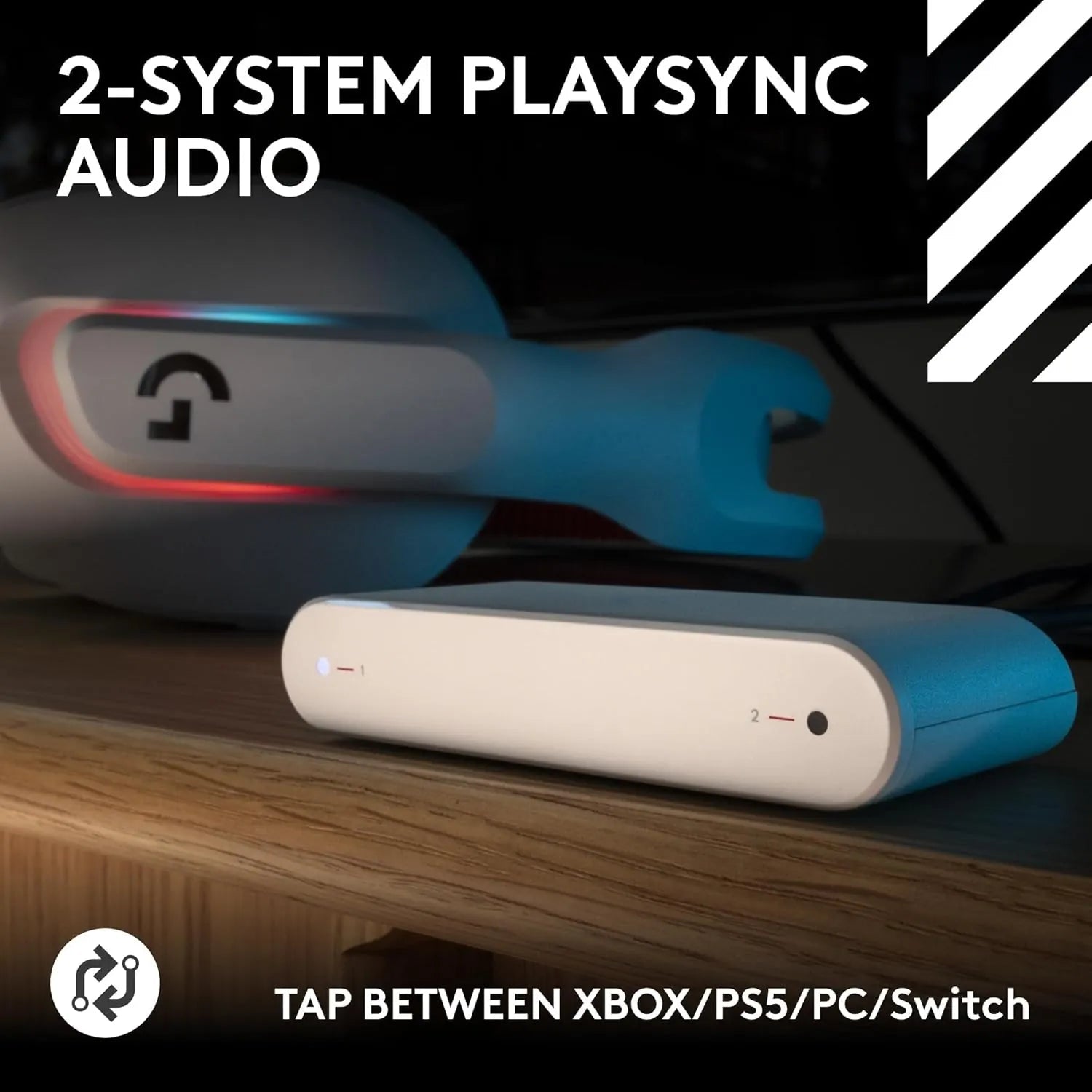 Ảnh minh họa ASTRO A20 X LIGHTSPEED Tai nghe không dây tích hợp âm thanh PLAYSYNC - Trắng 1