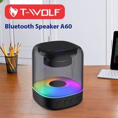  Loa Bluetooth T-Wolf A60 5W Trong Suốt, LED, Pin Sạc Tiện Lợi 