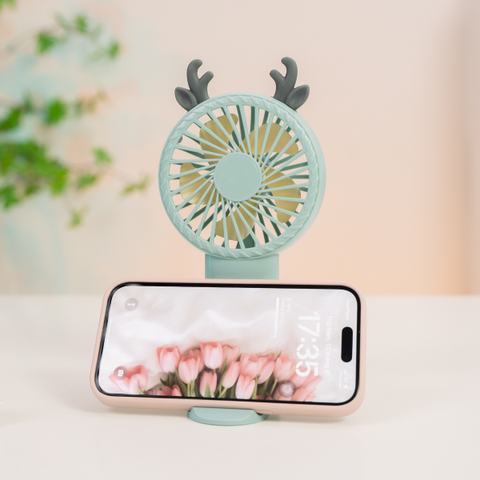 Quạt mini giá đở điện thoại HL025 ( Màu ngẫu nhiên )