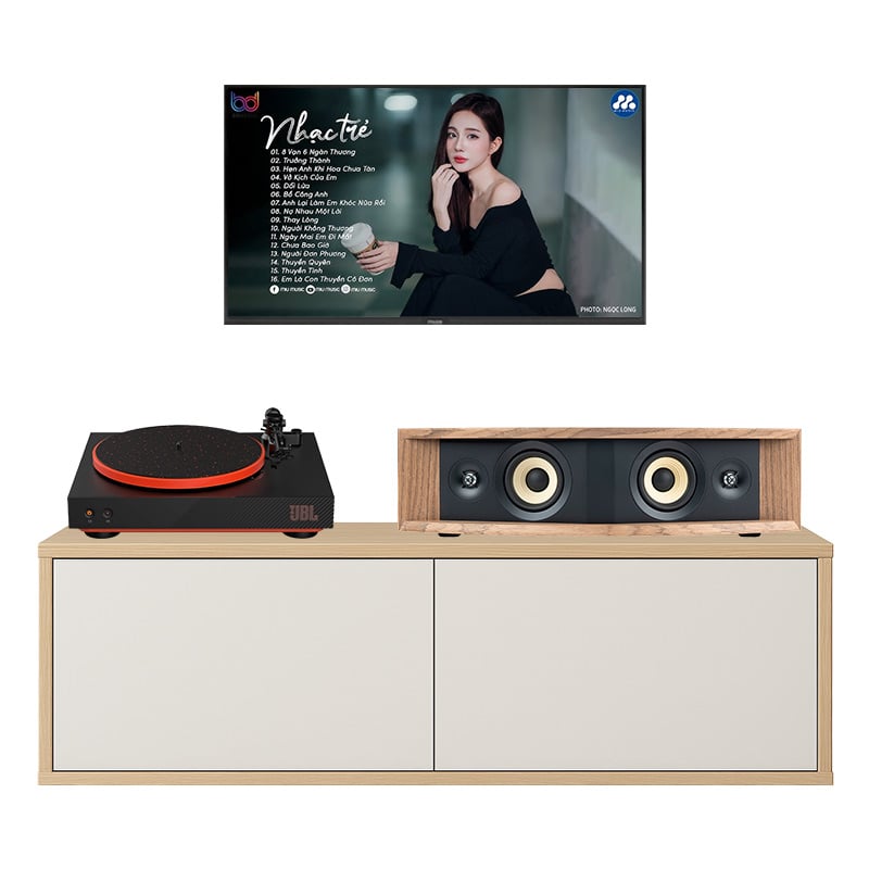 Dàn nghe nhạc mini có đầu đĩa than JBL NH01 (JBL L42ms Music System, JBL Spinner BT)