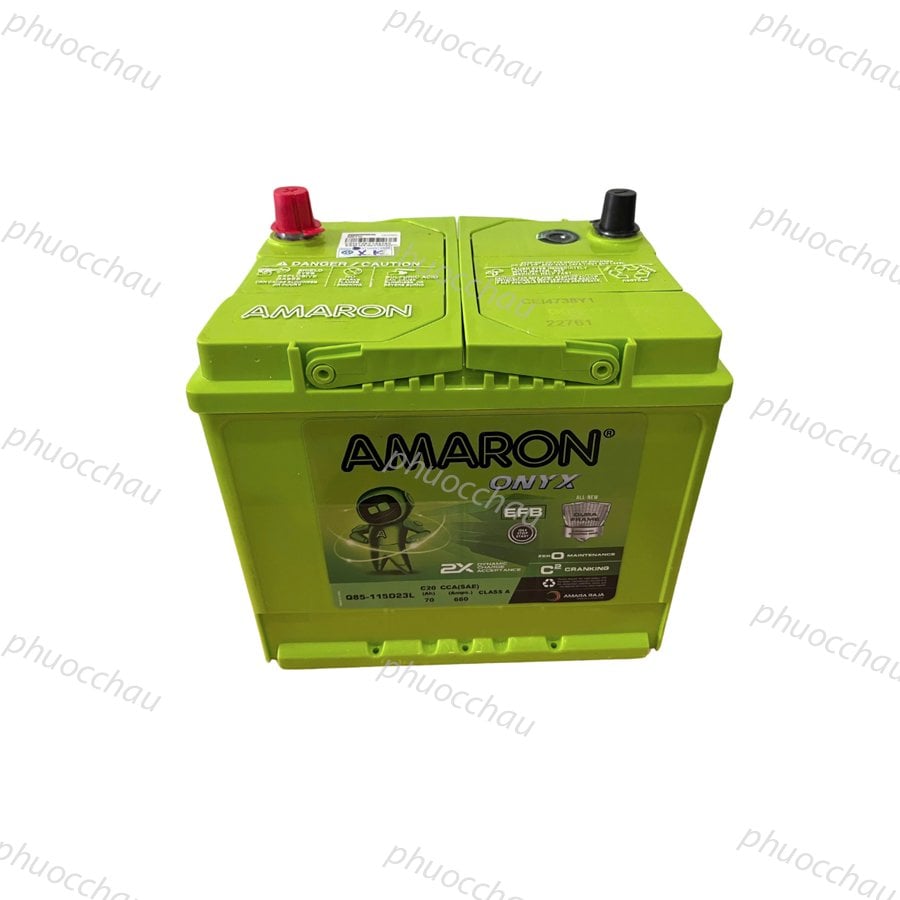 Ảnh minh họa Ắc Quy Amaron EFB Q85/115D23L 12V 70AH 2
