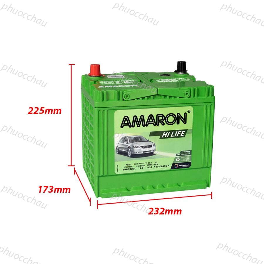 Ảnh minh họa Ắc Quy Amaron FLO 85D23L 12V 60AH 1