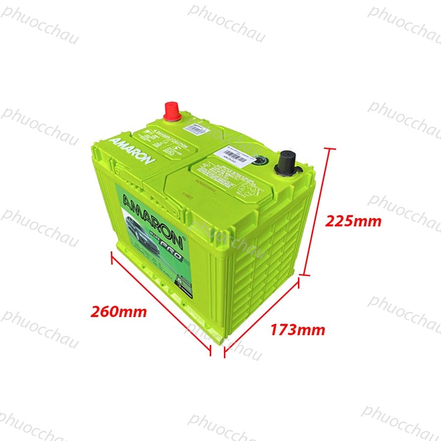 Ảnh minh họa Ắc Quy Amaron Pro 100D26L 12V 70AH 1