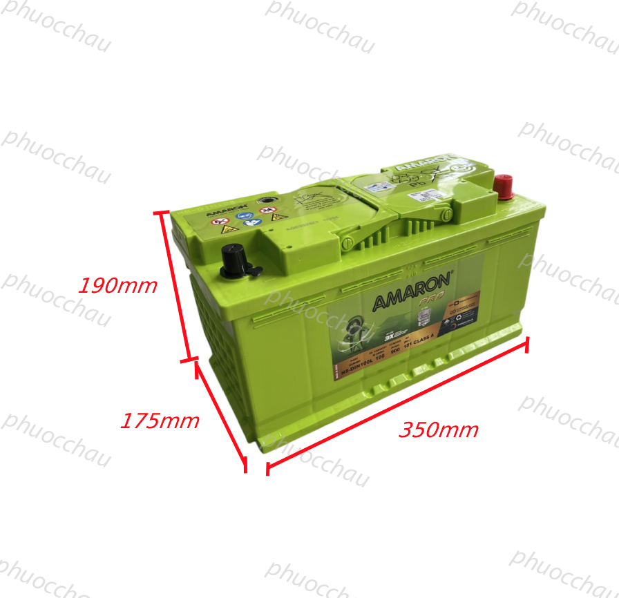 Ảnh minh họa Ắc Quy Amaron Pro DIN100 12V 100AH 1