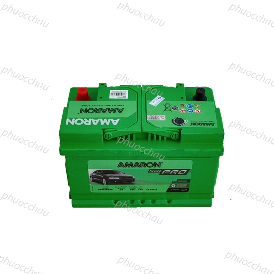Ảnh minh họa Ắc Quy Amaron Pro DIN65 12V 65AH 2