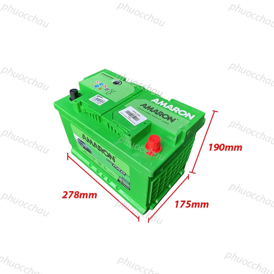 Ảnh minh họa Ắc Quy Amaron Pro DIN74 12V 74AH 1