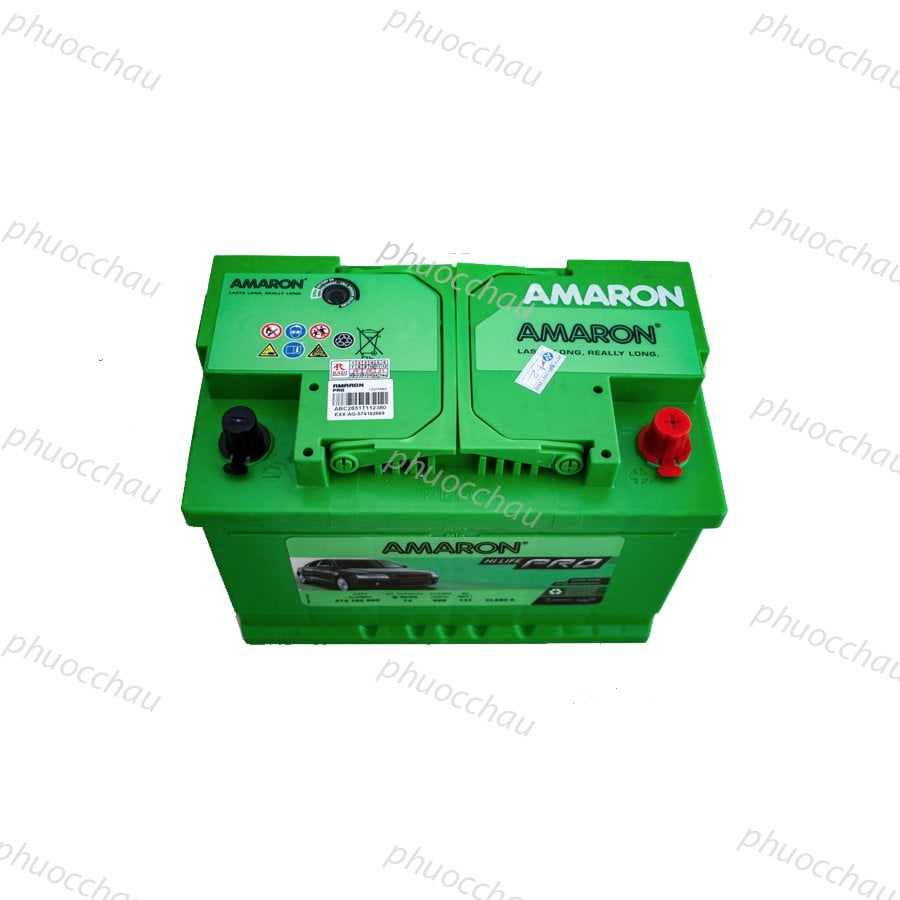Ảnh minh họa Ắc Quy Amaron Pro DIN74 12V 74AH 2