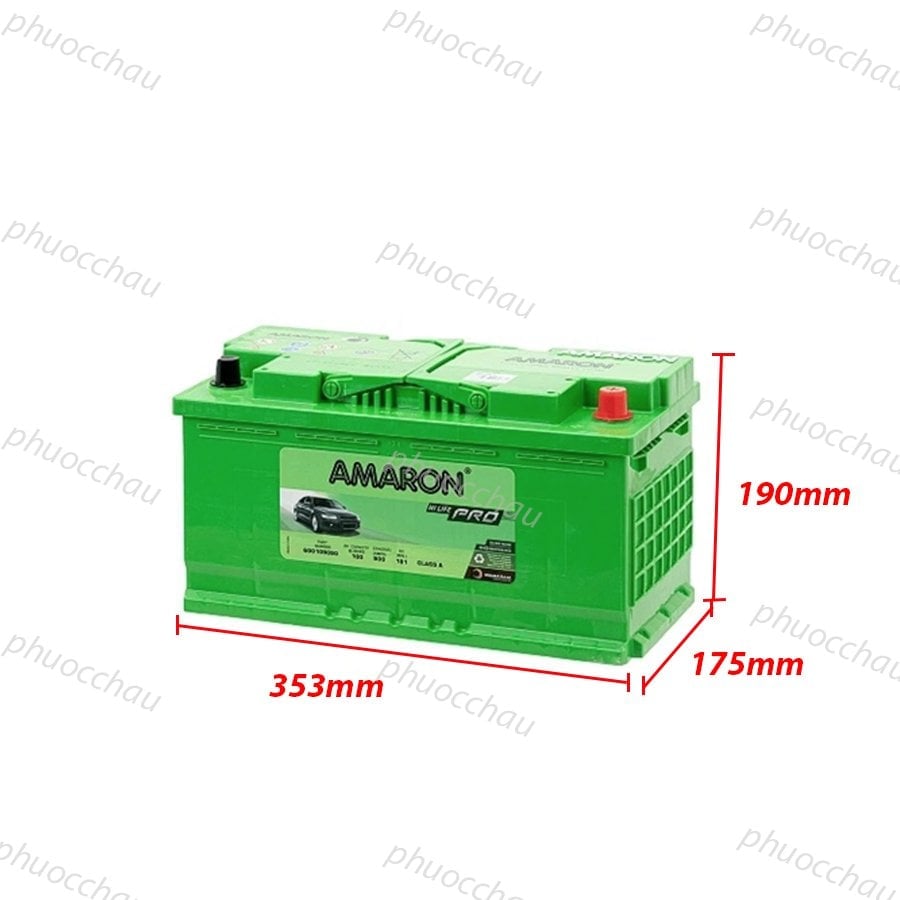 Ảnh minh họa Ắc Quy Amaron Pro DIN90 12V 90AH 1