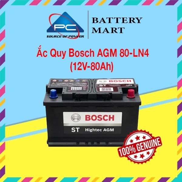Ảnh minh họa Ắc Quy BOSCH AGM LN4 (12V-80Ah) 1