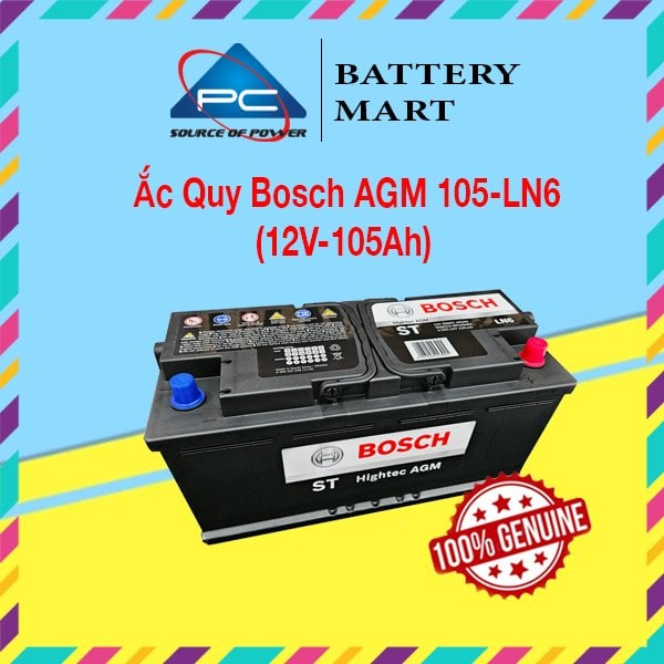 Ảnh minh họa Ắc Quy BOSCH AGM LN6 (12V-105Ah) 1