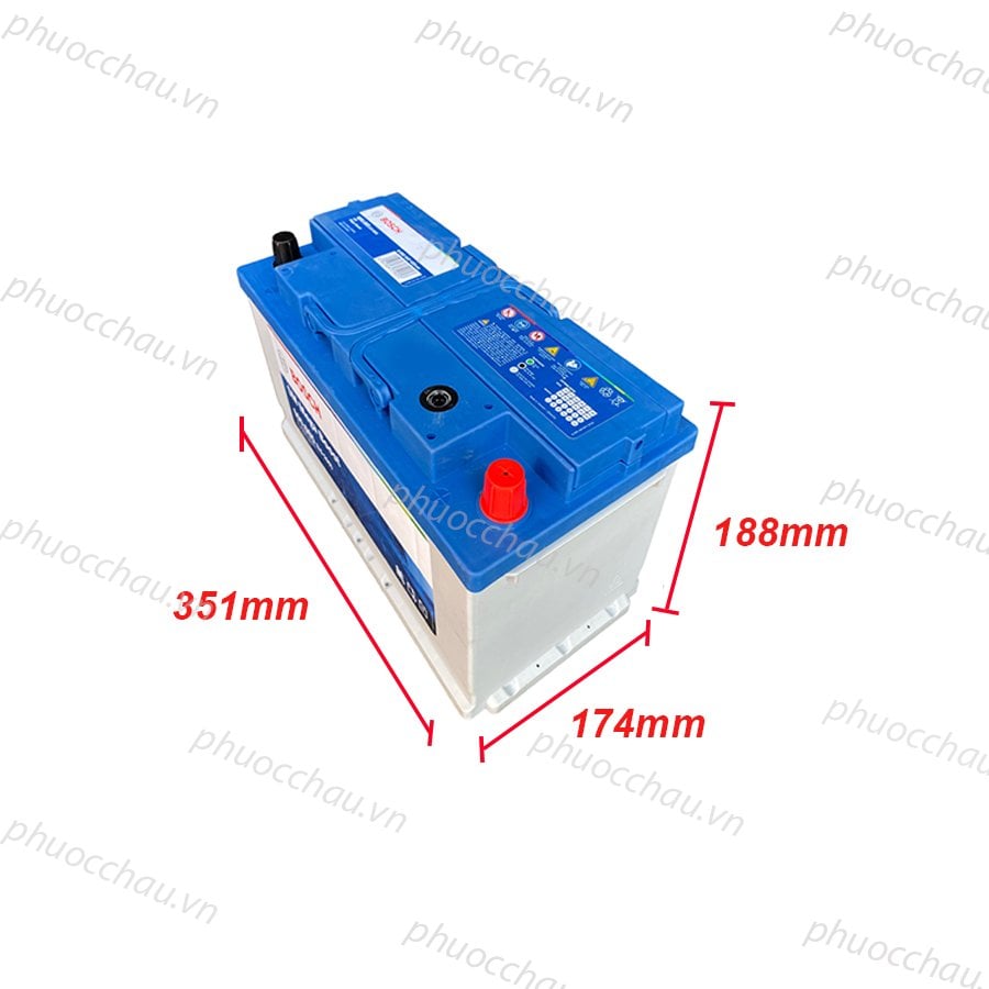 Ảnh minh họa Ắc Quy BOSCH DIN 600.085 (12V-100Ah) 2