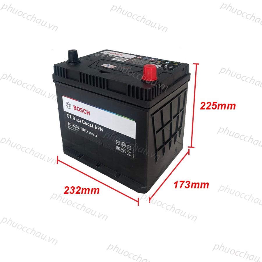 Ảnh minh họa Ắc Quy BOSCH EFB Q85L /95D23L (12V-65AH) 2