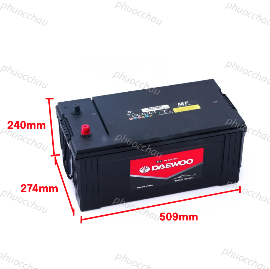 Ảnh minh họa Ắc Quy Daewoo 210H52R 12V 200AH 1
