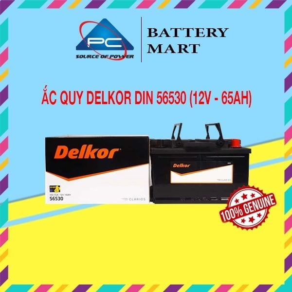 Ảnh minh họa Ắc Quy Delkor DIN 56530 (12V - 65Ah) 1