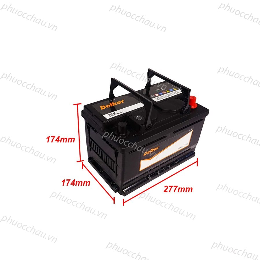 Ảnh minh họa Ắc Quy Delkor DIN 56530 (12V - 65Ah) 2