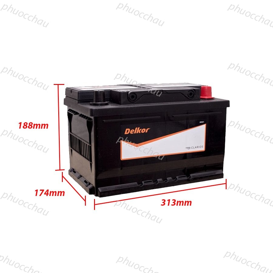 Ảnh minh họa Ắc Quy Delkor DIN 59043 (12V - 90Ah) 1