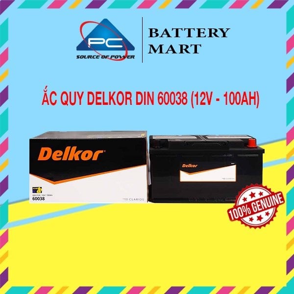 Ảnh minh họa Ắc Quy Delkor DIN 60038 (12V - 100Ah) 1