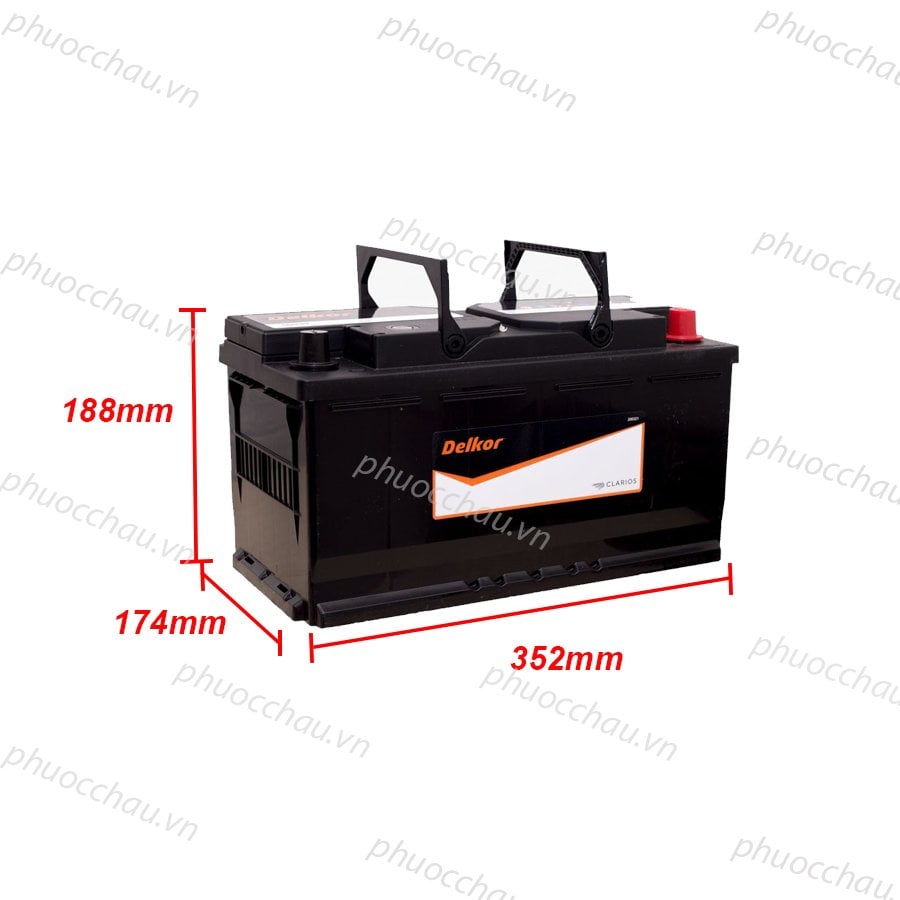 Ảnh minh họa Ắc Quy Delkor DIN 60038 (12V - 100Ah) 2
