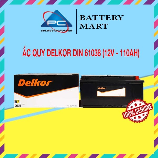 Ảnh minh họa Ắc Quy Delkor DIN 61038 (12V - 110Ah) 1