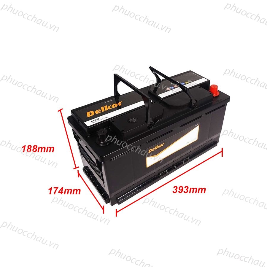 Ảnh minh họa Ắc Quy Delkor DIN 61038 (12V - 110Ah) 2