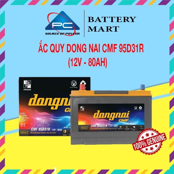 Ảnh minh họa Ắc Quy Dong Nai CMF 95D31R (12V-80Ah) 1