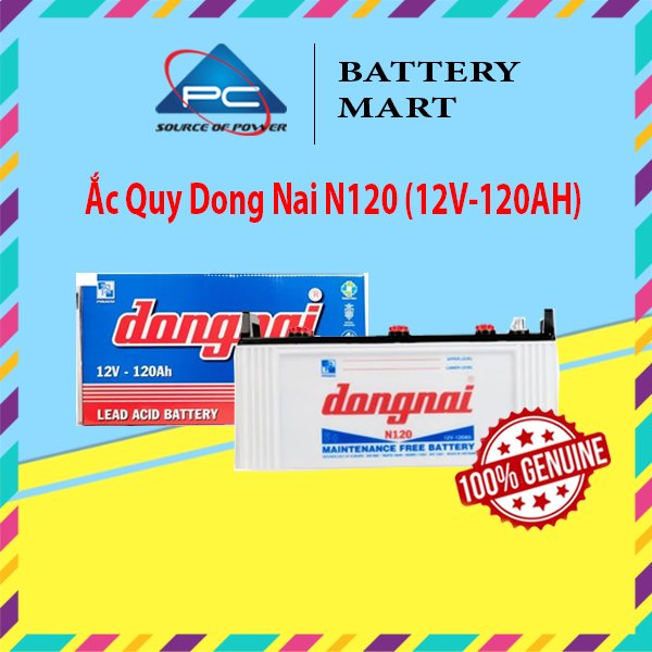 Ảnh minh họa Ắc Quy DongNai N120 12V-120AH 1
