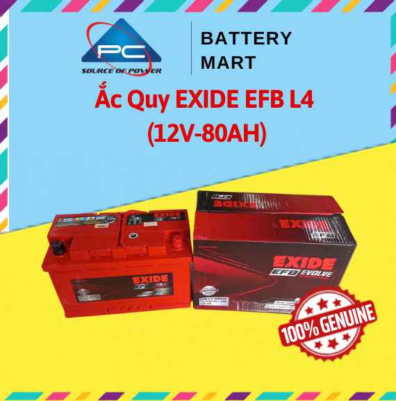 Ảnh minh họa Ắc Quy EXIDE EFB L4 (12V-80AH) 1