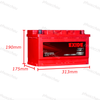 Ắc Quy EXIDE EFB L4 (12V-80AH)