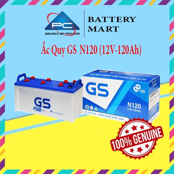 Ảnh minh họa Ắc Quy GS N120 (12V-120AH) 1