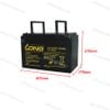 Ắc Quy LONG KPH100-12AN (12V-100Ah)