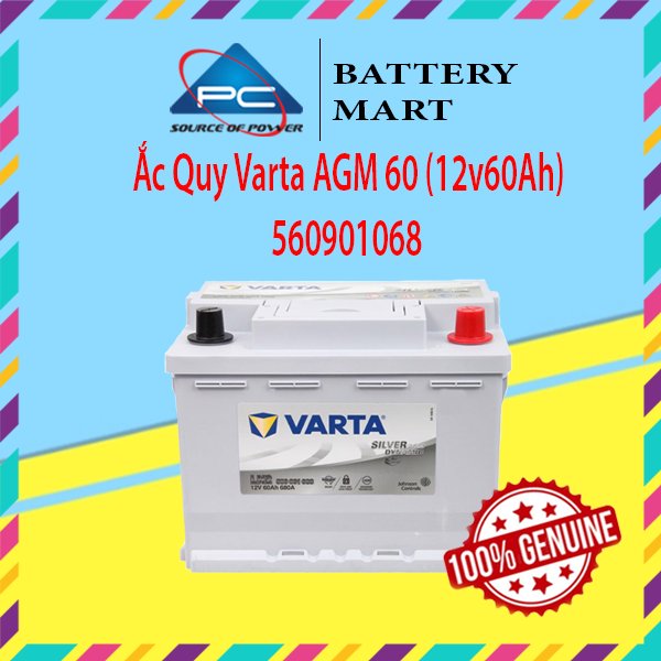 Ảnh minh họa Ắc Quy Ô Tô VARTA AGM 60 LN2 (12V60Ah) 560901068 1