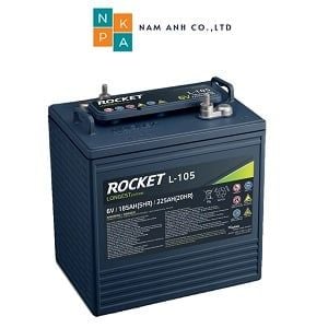 Ắc quy Rocket 6V 225AH, L-105 dùng cho xe golf