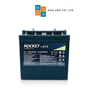Ắc quy Rocket 8V 170AH, L-875 dùng cho xe golf