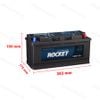Ắc Quy ROCKET AGM 105 L6 (12V-105Ah)