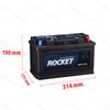 Ắc Quy ROCKET AGM 80 L4 (12V-80Ah)
