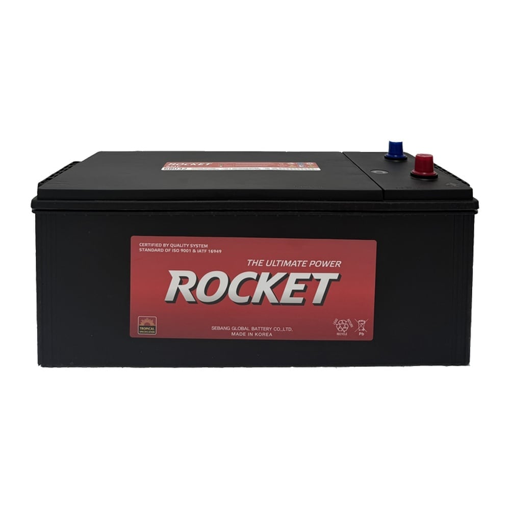 Ắc Quy ROCKET SMF 68032 (12V-180Ah) Cho Xe Đầu Kéo, Xe Tải Hạng Nặng