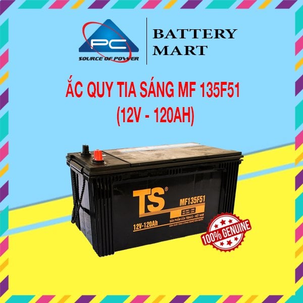 Ảnh minh họa Ắc Quy Tia Sáng MF135F51 12V-120Ah 1