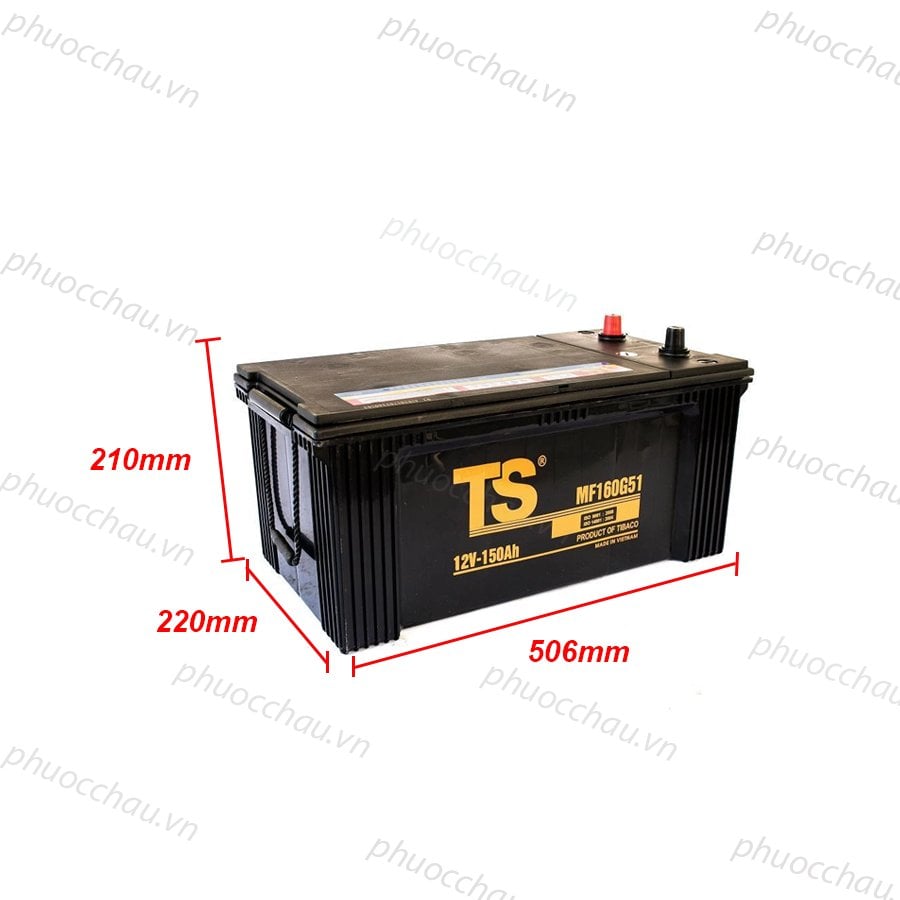 Ảnh minh họa Ắc Quy Tia Sáng MF160G51 12V-150Ah 3