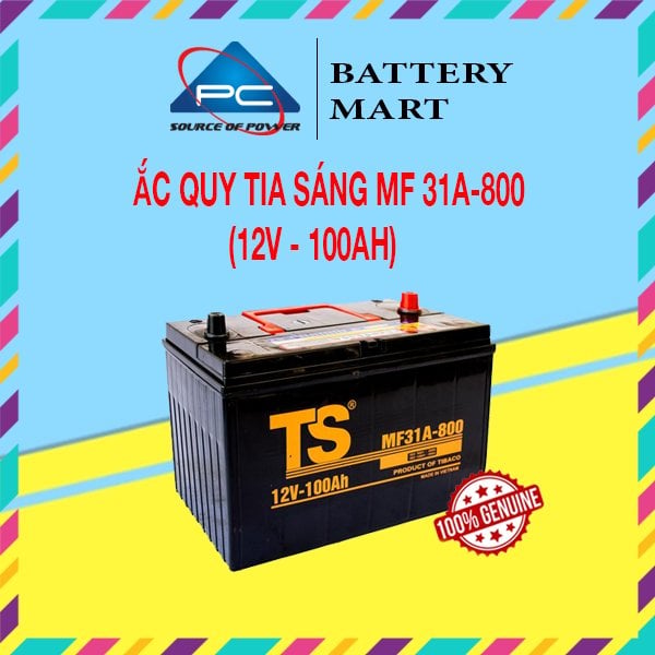 Ảnh minh họa Ắc Quy Tia Sáng MF31A-800 12V-100Ah 1