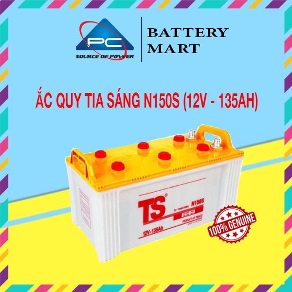 Ảnh minh họa Ắc Quy Tia Sáng N150S 12V-135Ah 1