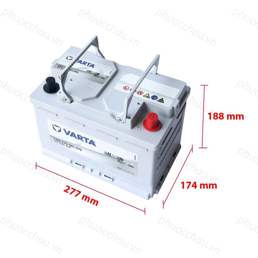 Ảnh minh họa Ắc Quy VARTA AGM 70 LN3 (12V70Ah) 570901076 2