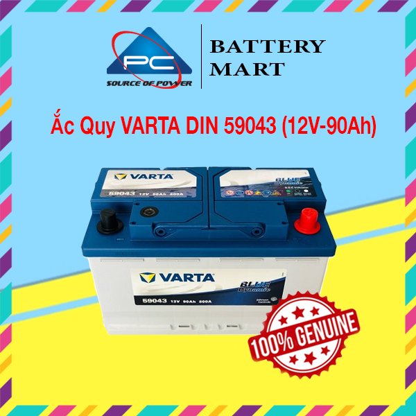 Ảnh minh họa Ắc Quy VARTA DIN 59043 (12V-90AH) 1